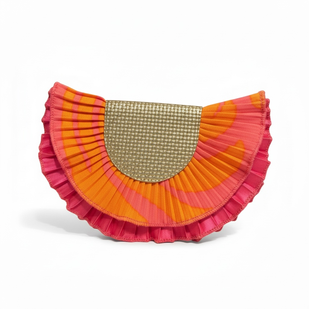 Traba Media Luna Print Fucsia