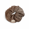 Scrunchie Plisado Visón Brillante