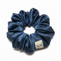 Scrunchie Satin Azul