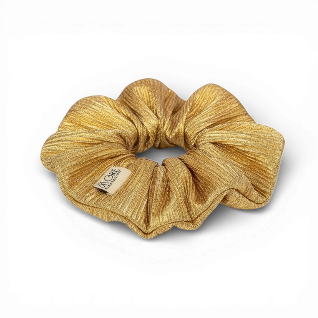 Scrunchie Plisado Doré